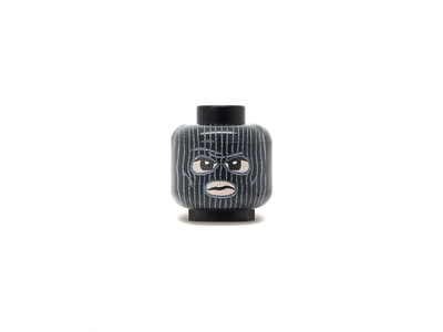 Лего голова в балаклаве Д (черный) | Lego head Balaclava Head D black