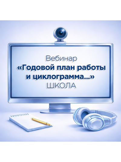 ЗАПИСЬ ВЕБИНАРА «ГОДОВОЙ ПЛАН РАБОТЫ И ЦИКЛОГРАММА В СООТВЕТСТВИИ С ТРЕБОВАНИЯМИ ФГОС, ФОП И КОНЦЕПЦ