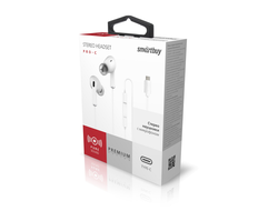Внутриканальная гарнитура (наушники) Smartbuy Pro-c, микрофон, разъем TYPE-C