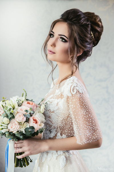 Букет невесты & Бутоньерка № 1348