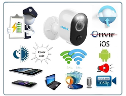 Reolink Argus 3 pro автономная уличная двухдиапазонная Wi-Fi видеокамера, встроенная сирена, ночное видение в цвете, DVR, 2K, 4 Мп(до 35 дней)