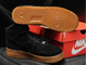 Nike Air Force 1 High Winter замшевые черные с мехом