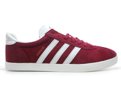 Adidas Gazelle Бордовые с белым женские (36-41)Арт. 284F-A