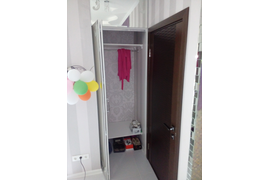 Дверь гармошка с зеркалом