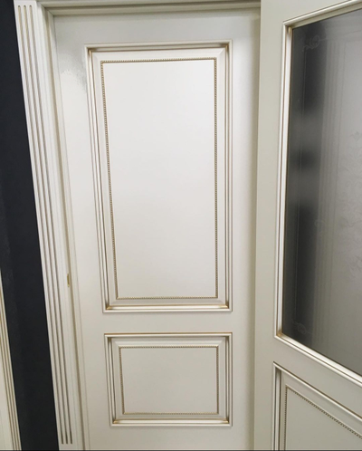 PORTE RICHI (Беларусь). АРБАТ, ЛУЧИАНА (Л32), Ral 9010/ ПАТИНА ЗОЛОТО. ПОЛОТНО ГЛУХОЕ