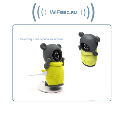 Бюджетная видеоняня /WiFi видеокамера CleverDog Мишка Тедди с DVR (комплект)
