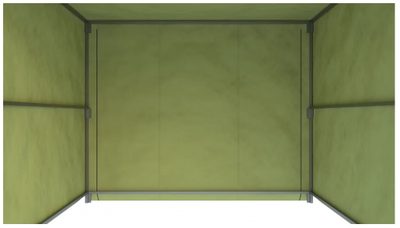 Палатка сварщика КУБ (брезент ОП)