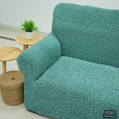 Чехол на 3х местный диван Микрофибра Малахит. Защита мягкой мебели от животных.