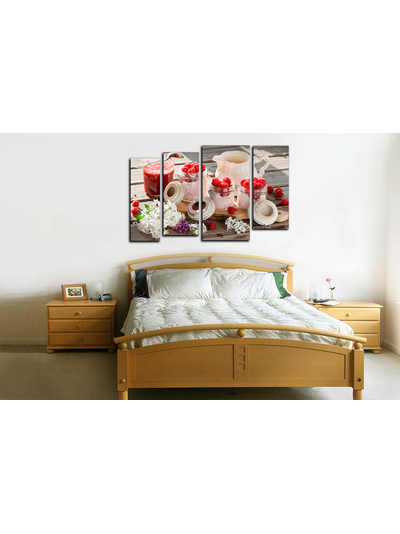 Модульная картина "Ягодные сливки"