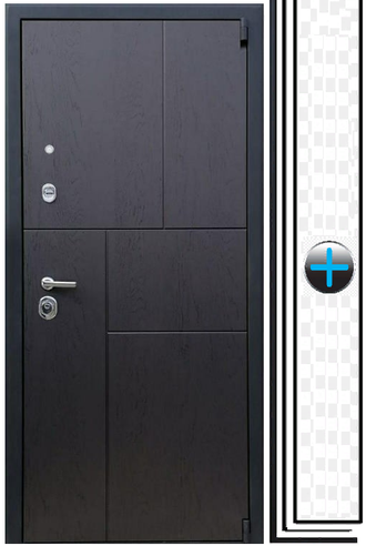 Сборная Дверь входная БАСТИОН ФЛ-290 Дуб фактурный шоколад / Внутренняя ПАНЕЛЬ НА ВЫБОР