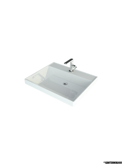 Раковина над стиральной машиной Andrea Каролина 500 600 литьевой мрамор