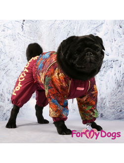 Комбинезон Кленовые Листья Бордовый