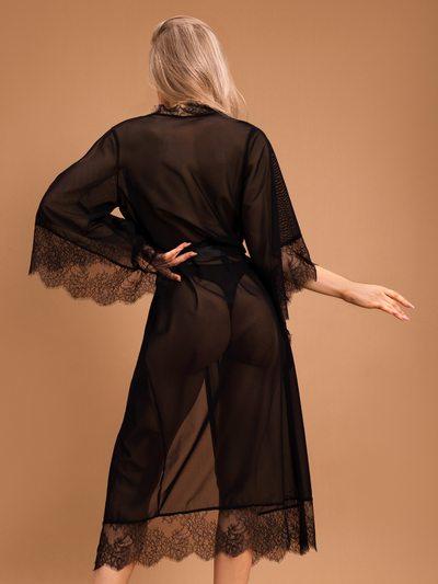 06791 Элегантный пеньюар с отделкой кружевом (Muse)  LeFrivole