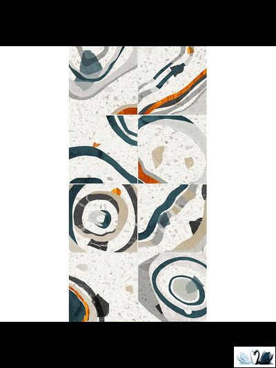 Керамогранит Creto Cray dark geometry 30 х 60 см