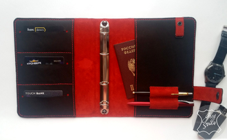 Мужской органайзер из натуральной кожи, кожаный ежедневник, ежедневник ручной работы, ежедневник спб