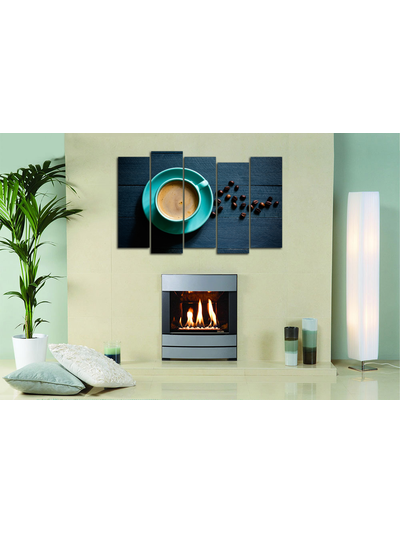 Модульная картина &quot;Бирюзовая чашечка кофе&quot;