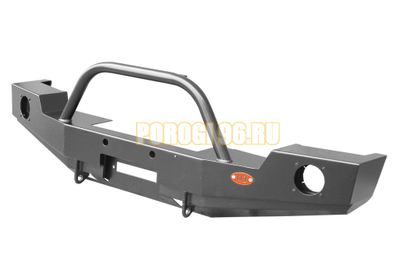 Передний силовой бампер серии Трофи на Jeep Wrangler JК 2007-2018, JL 2017- (02.206.01)