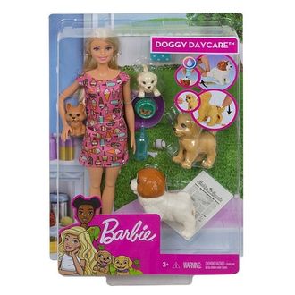 Barbie Кукла Барби и щенки, FXH08