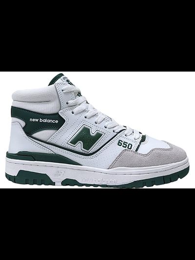 New Balance 650 White Green с мехом