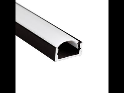 Алюминиевый профиль 4L-1506-S ANOD Black | Черный ANOD