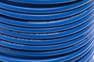 Шланг воздушный гибридный PVC D9.5х15.5 мм, 1 м NORDBERG H0915HPVC