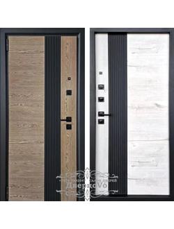 STEEL ART (СТИЛ АРТ) МЕЛИТОПОЛЬ. МОДЕЛЬ 283.  АСТАНА ТАБАК + РЕЙКИ/ КАНАДСКИЙ ДУБ АРКТИК + РЕЙКИ