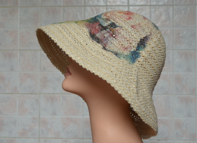 Женская шляпа с рисунком Vizio Италия 5750 FF2 желтая