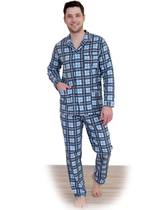 Мужская пижама Арт. 7780 (цвет синий) Размеры 50-62