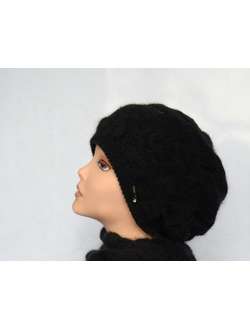 Vizio Италия 5853 берет и шарф снуд черный фото