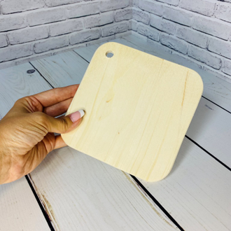 Доска из фанеры 150*150 мм подставка под горячее