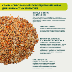 Bambini Pets (Бамбини Петс) корм для волнистых попугаев, 800 г