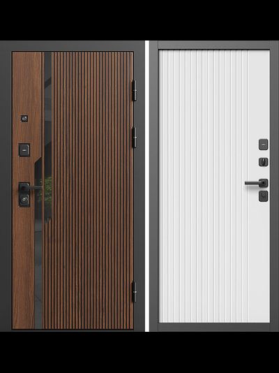 Дверь металлическая Флекс с панелью Flat