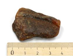 Янтарь, необработанный "дикий" образец, Россия, Калининградская область (39*29*12 мм, 6,6 г) №26216