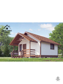 Баня из профилированного бруса "Комфорт" 22м2 5х5