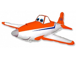 Шар (14&#039;&#039;/36 см) Мини-фигура, Гоночный самолет, Оранжевый, 1 шт.