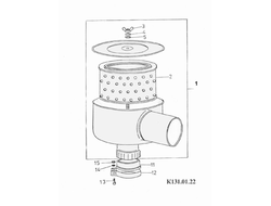 воздушный фильтр в сборе д2500