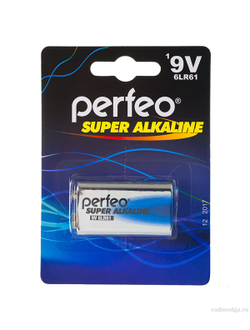 Алкалиновая батарейка крона Perfeo E 9V Super Alkaline Battery [ по 1 шт ]