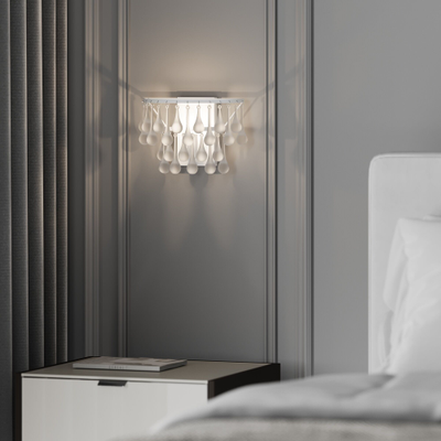 Настенный светильник со стеклянными подвесками 476/1