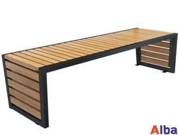 уличная скамейка без спинки для загородного дома