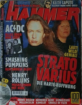 Metal Hammer Deutsch Magazine March 2000 Stratovarius, ACDC, Иностранные журналы, Intpressshop