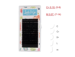 Ресницы чёрные Lash&Go - MIX (16 линий)