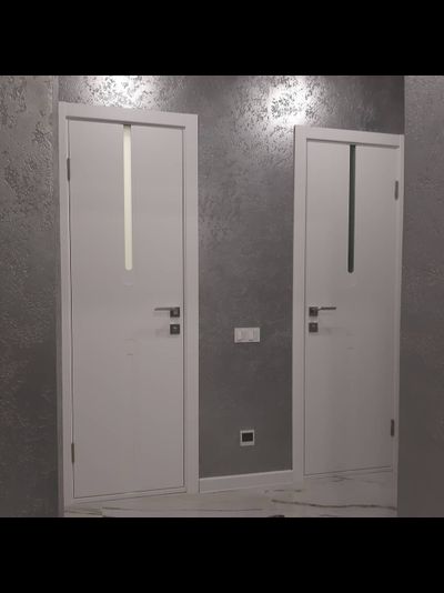 PORTE RICHI (Беларусь). ЛОГИКА, МОДЕЛЬ LX413, ЭМАЛЬ БЕЛАЯ. ВСТАВКА СТЕКЛО МАТОВОЕ