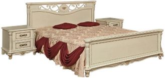 Кровать двойная «Алези» с высоким изножьем