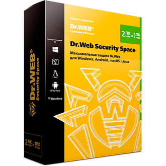 Dr.Web Security Space, 2 ПК, 2 года