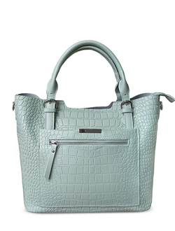 (АРТИКУЛ: 9937/0/6) СУМКА ЖЕНСКАЯ БОЛЬШАЯ, НАТУРАЛЬНАЯ КОЖА, ГОЛУБАЯ, СПЕРЕДИ КАРМАНЫ, РУЧКИ ЧЕРЕЗ ПЛЕЧО