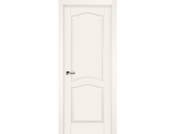 Межкомнатная дверь Лео из массива ольхи, цвет слоновая кость