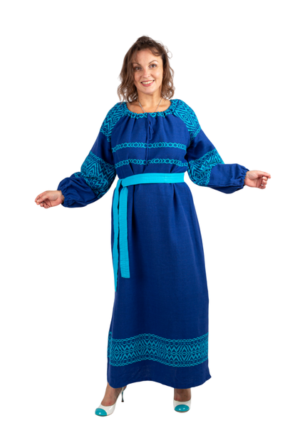 Платье "Ворожея" ручное ткачество