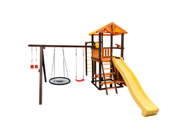 Детский уличный игровой комплекс Perfetto sport Bari 8  + качели Паутина в Воронеже,