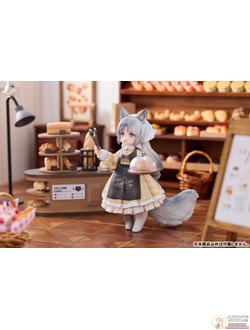 Набор из двух фигурок с декорациями Customer Cat DLC Series, Tea Time Cats Meow Town "Bread House"