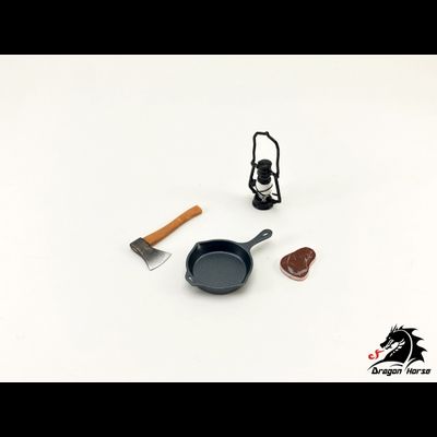 Набор аксессуаров &quot;Кемпинг у костра&quot; - Коллекционная ФИГУРКА 1/12 scale CAMPING EQUIPMENT (DH-E002) - DRAGON HORSE